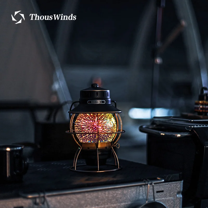 Thous Winds T11 Barebones Railroad Lantern 3D Fireworks Glass Cover LIV-280 LIV-281 Outdoor Camping | Спорт и развлечения