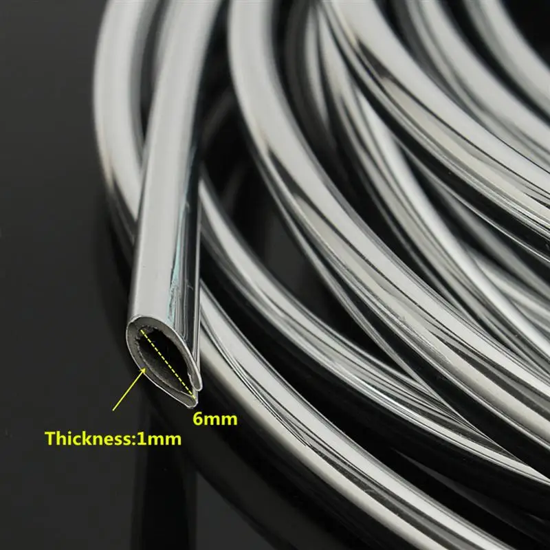 1 рулон 5 м автомобильные молдинги двери МОЛДИНГ ПОЛОСА хромированный кузов