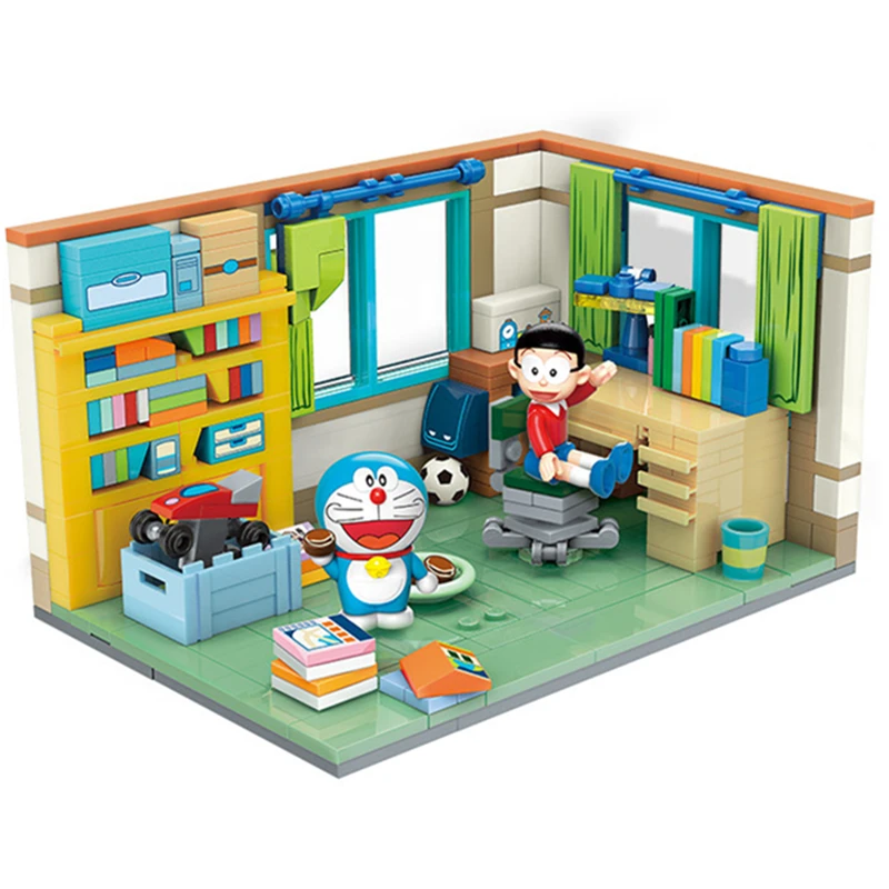 Высоко Восстановленный Doraemon Nobita Nobis's Room сборка времени машина модель