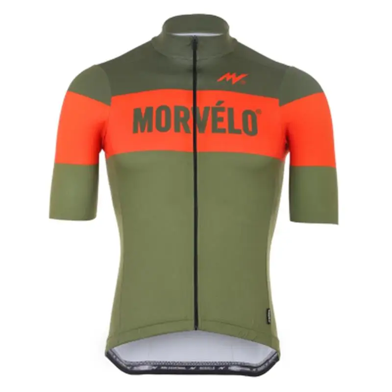 

2020 MORVELO Men short sleeve cycling jerseys Summer Tops Shirt Bike Clothing shirts MTB Breathable Bicycle Wear 100% Polyester