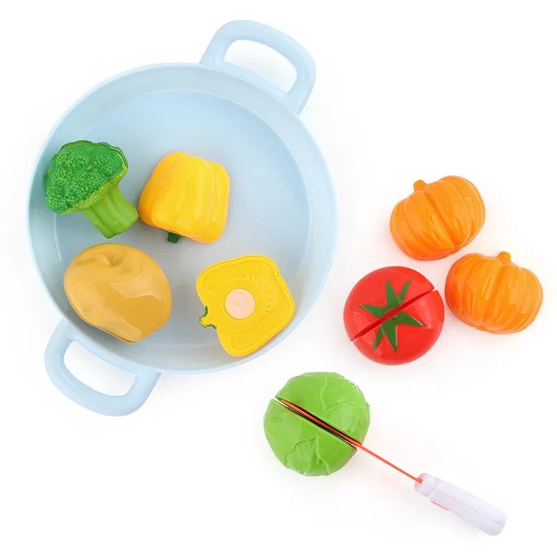 

Best selling house cake pizza cutlery kitchen toys various fruits and vegetables Western food combination simulation food