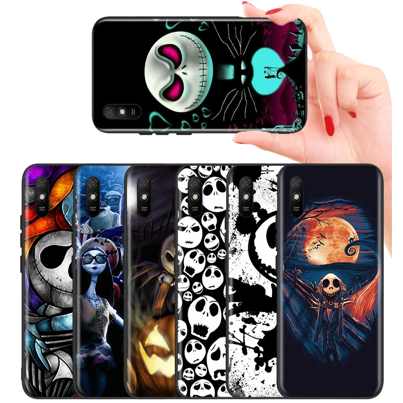 

Phone Case For Redmi 9i 9T 9A 9C 9 8A 8 GO 7 7A S2 Y2 6 6A 5 5A 4X Prime Pro Plus Nightmare Christmas Jack Black TPU Cover