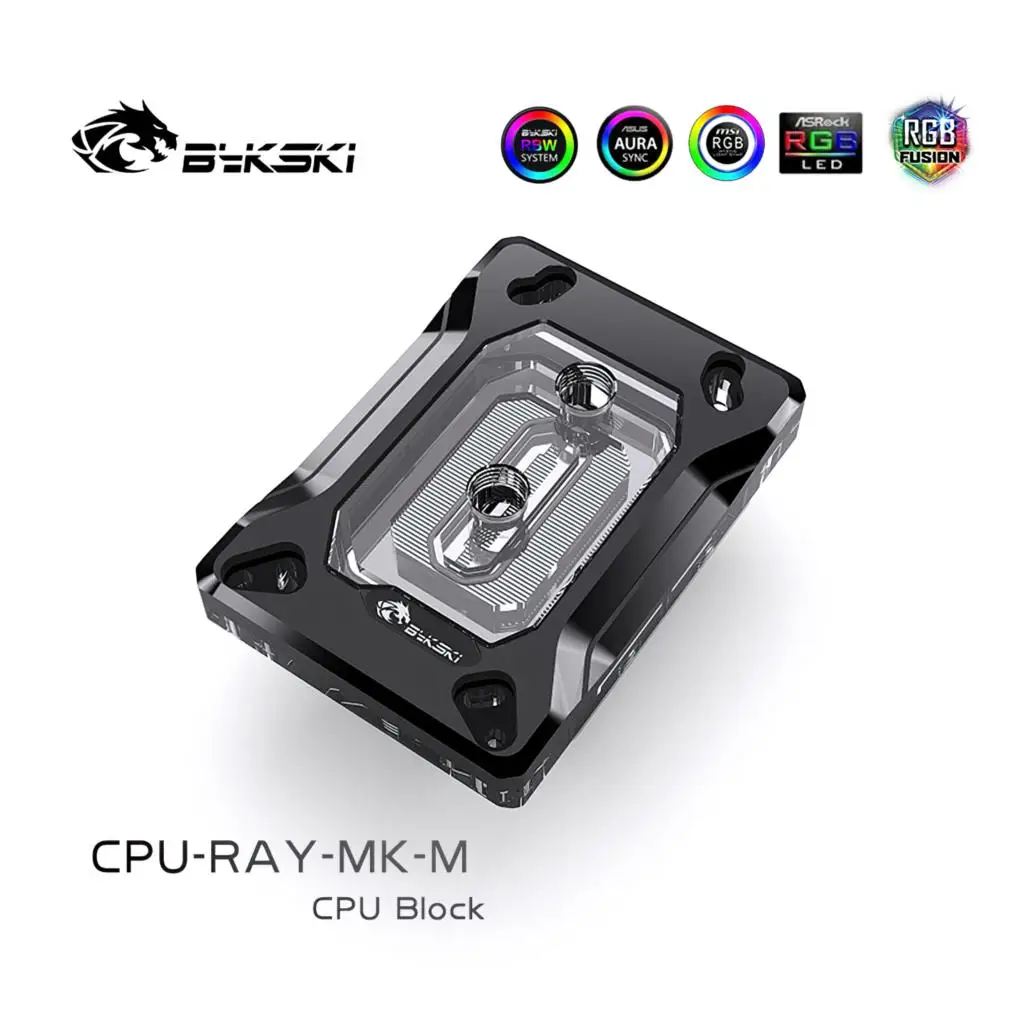 Bykski RGB CPU Liquid Cooling RGB Block for Ryzen 7/5/3/AM4/AM3+/AM3/AM2+/AM2/FM2+/FM2/FM1 CPU-RAY-MK-M enlarge