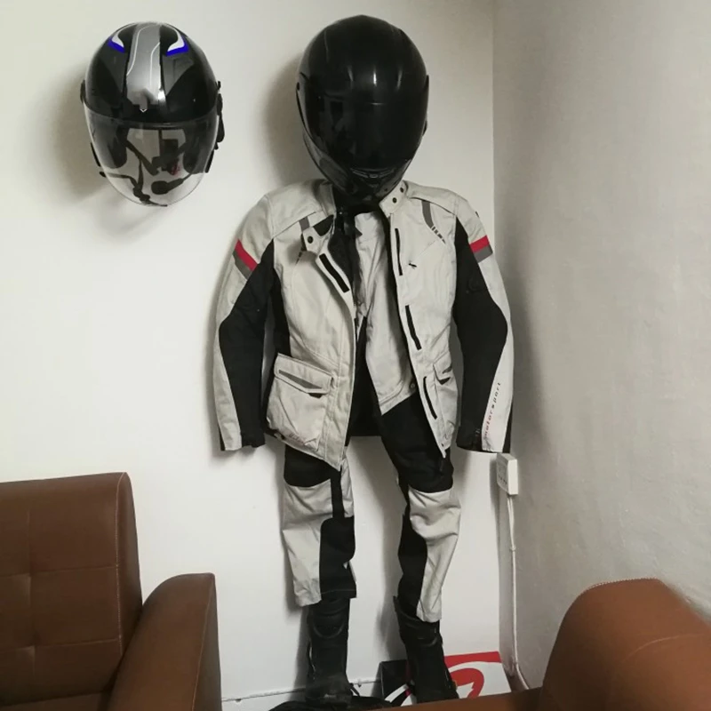 

Motorcycle Helmet Wall Hanger Holder Hook Multifunctional Rack for Raincoat Coat Balls Moto Scooter Accessories