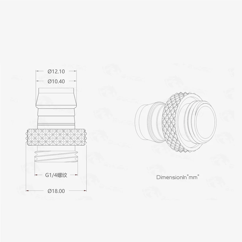 Bykski 10x13 мм 10x16 фитинги для шлангов G1/4 Мягкий трубный соединитель шкафа