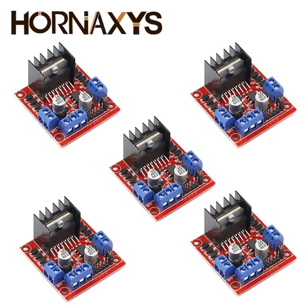 

5PCS L298N Motor Drive Controller Board L298 DC Dual H Bridge Robot Stepper Motor Control Drives Module For Arduino Smart Car
