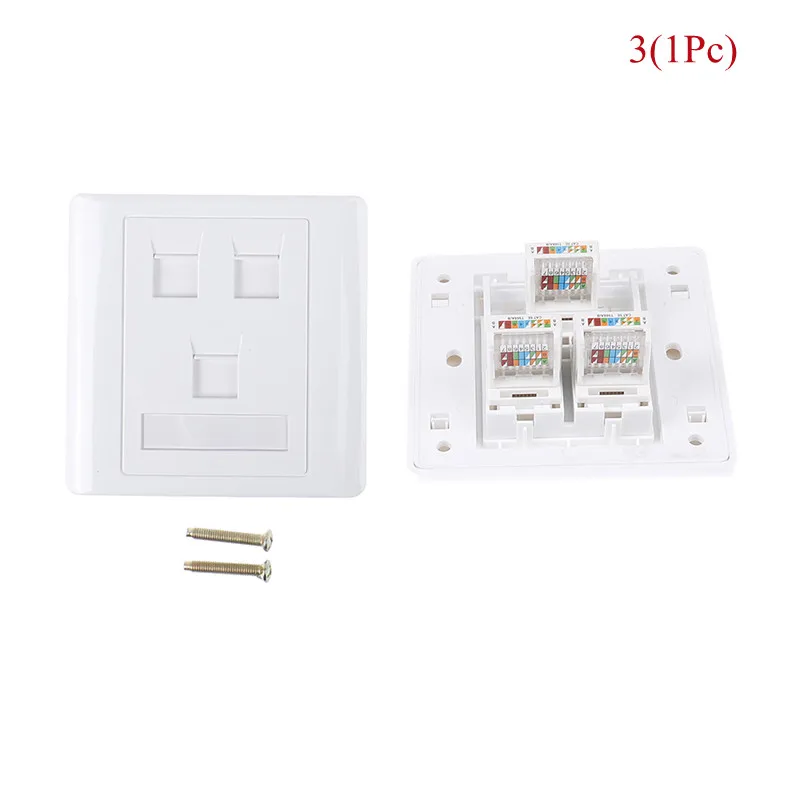 

ZLinKJ Панель компьютерной розетки CAT5E 1-4 портов