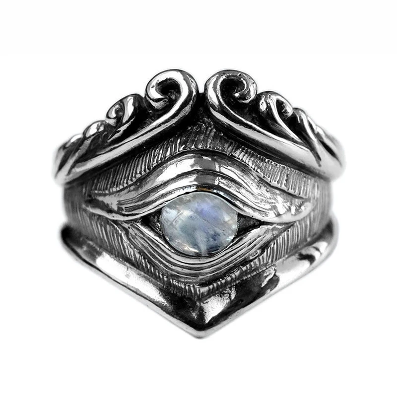 

Оригинальное дизайнерское кольцо Warcraft Eye Of Warcraft Оригинальное преувеличенное властное мужское Брендовое ювелирное изделие из тайского сере...