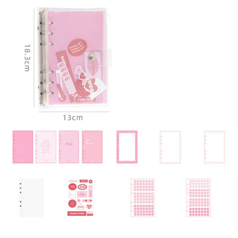 

Storage Loose-leaf Notebook Journals Agenda Stickers Separator Page Notebook