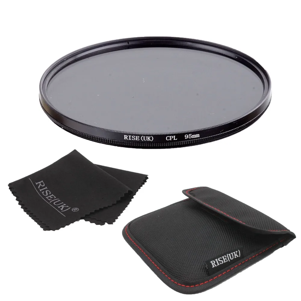 

95mm Circular Polarizing CPL Filter+ cloth bag +cloth for Canon 1000D 650D 600D 550D 500D Rebel T4i T3i T3 T2i 18-55mm Lens