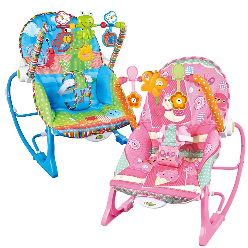 

Baby Rocking Chairs Infant Rocker With Music Breathable Bearing Multi-function Vibration Comfort Safe Baby Infant Rocker