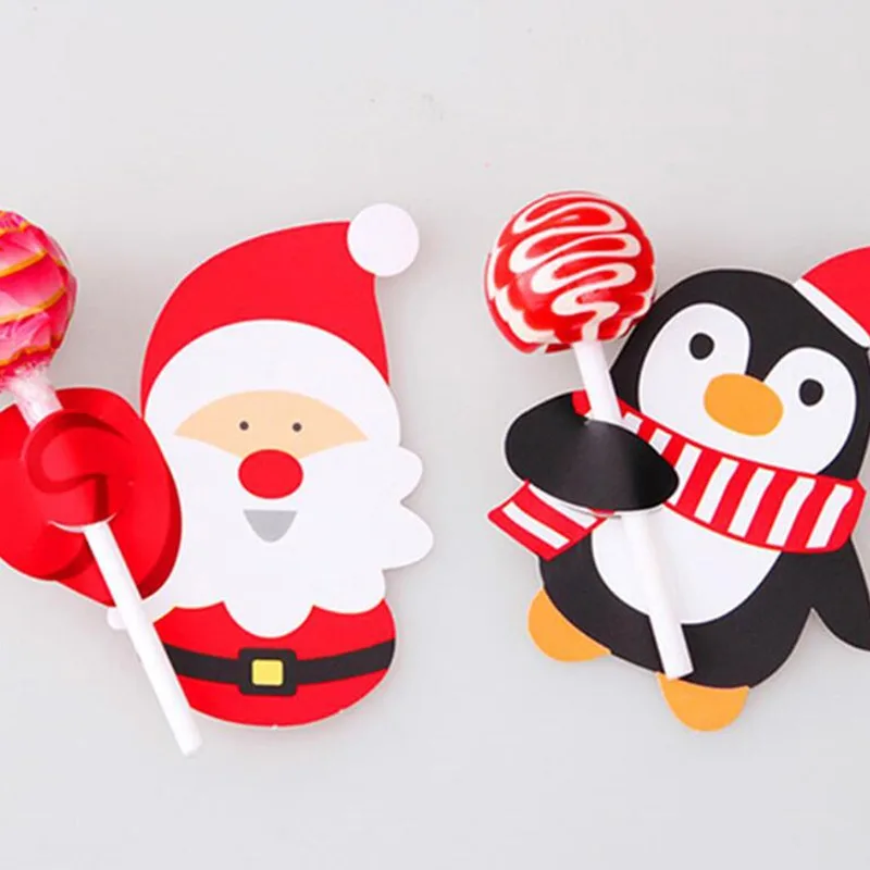 

50Pcs Cute Bees Ladybug Butterfly Candy Paper Lollipop Decoration Card Wedding Kids Birthday Party DIY Gift Accessories