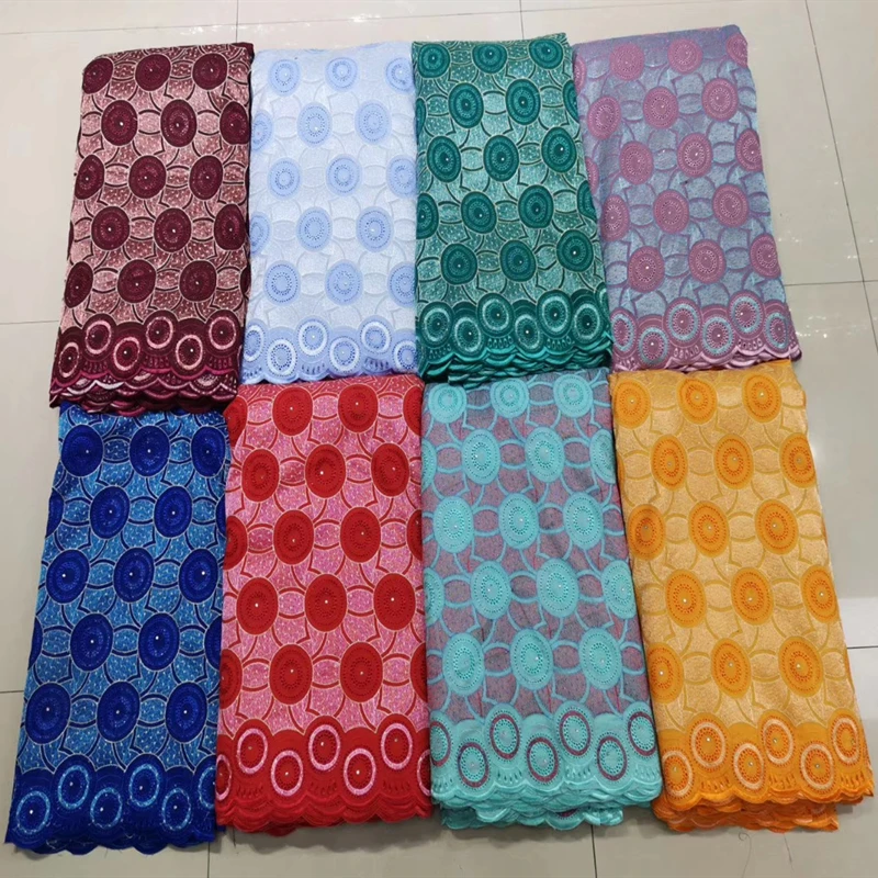 

Latest Beaded African Lace Fabric 2019 High Quality France Nigerian Lace Fabric Materials For Women African Dresses