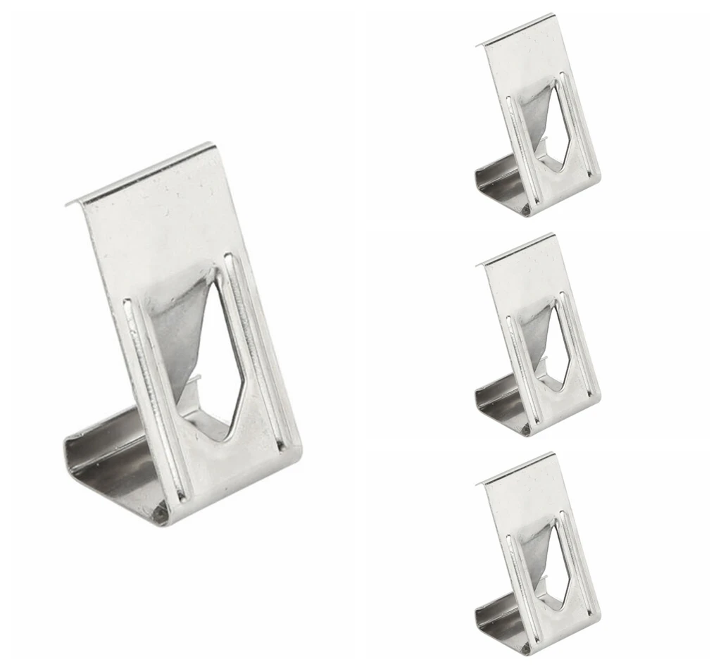 Пружинные поворотные зажимы крючки серебристый оттенок изображение