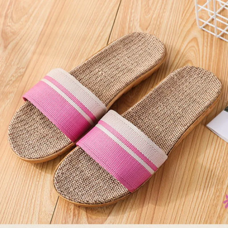 Cresfimix/женские модные шлепанцы на высоком каблуке 7 см с полосками из ленты 2018