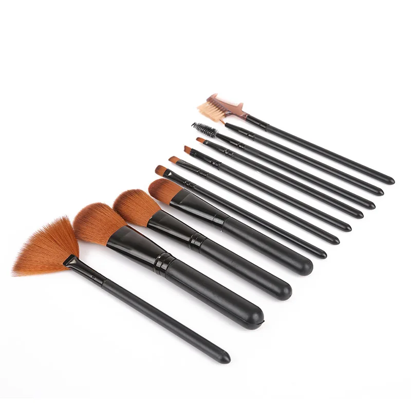 

12pcs Makeup Brushes Set Professional Foundation Eyeshadow Eyebrow Blush Powder Make Up Brush Cosmetic Beauty Tool Kit