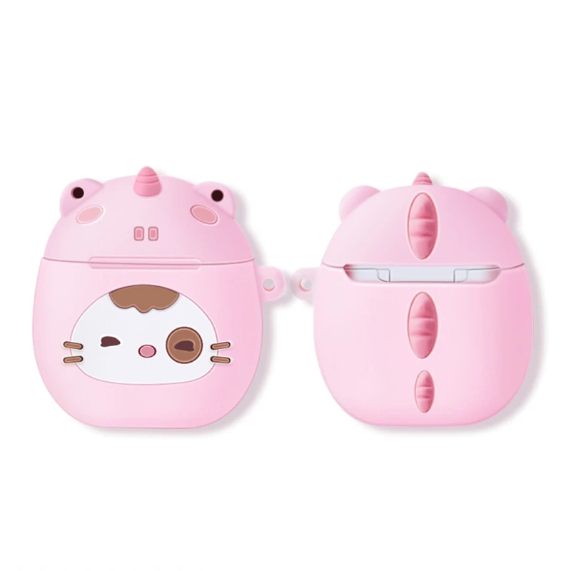 

Silicone Cute Cartoon Dragon Cover Protective Case Skin Shell For -AirPods 1/2 R2JF