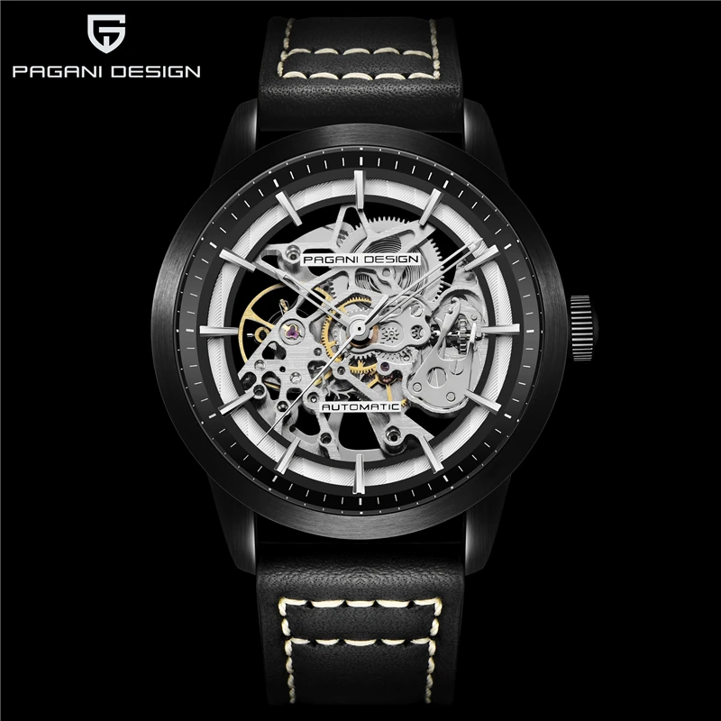 Pagani Design Fashion Automatic Skeleton Watch For Men Luxury Brand Mechanical Wristwatch Waterproof 30M Clock Relogio Masculino enlarge