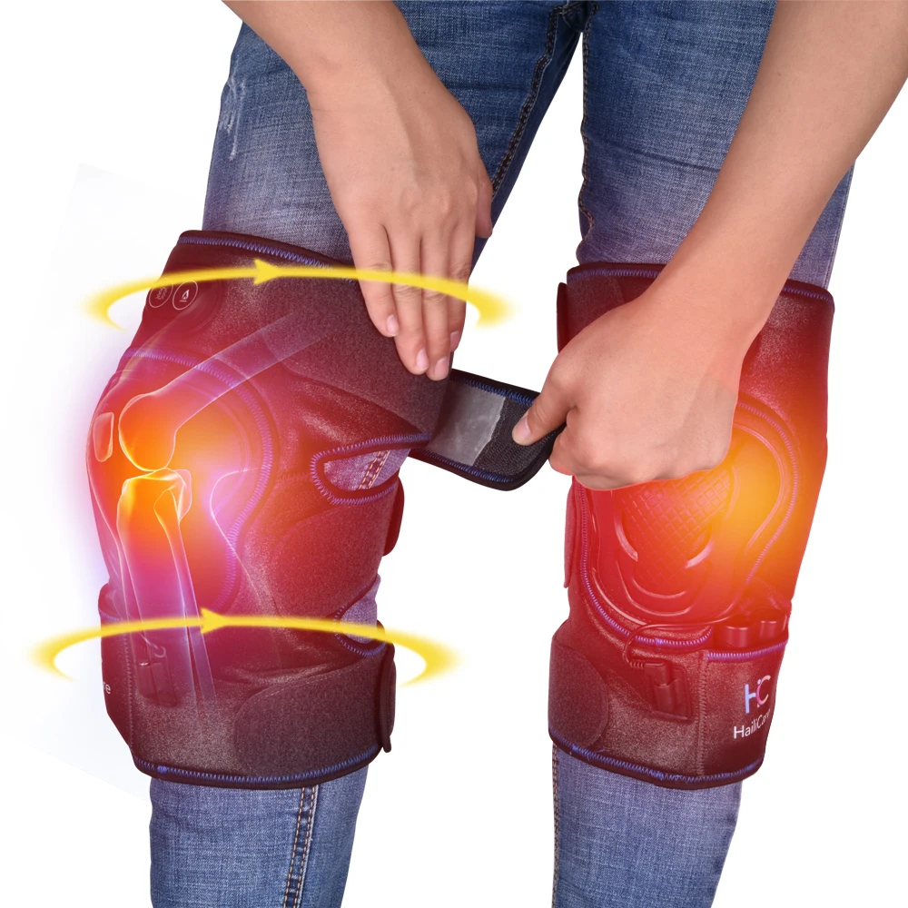 Online Lutut Pendukung Bungkus Massager Penghangat Ruangan Infrared Panas Terapi Arthritis Kram Menghilangkan Rasa Sakit Cedera Pemulihan Lutut Rehabilitasi