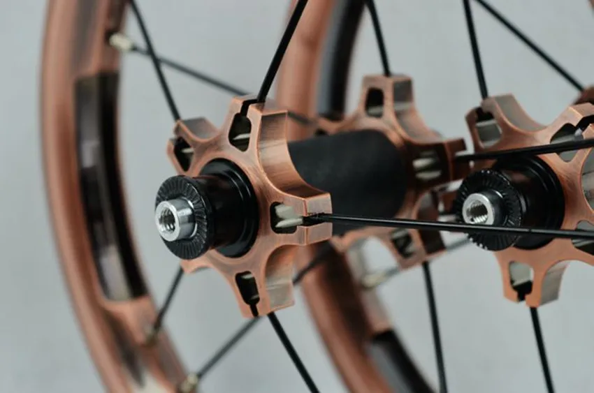 Комплект колес для детского раздвижного велосипеда PASAK 12 дюймов 85 95 мм бронзовый