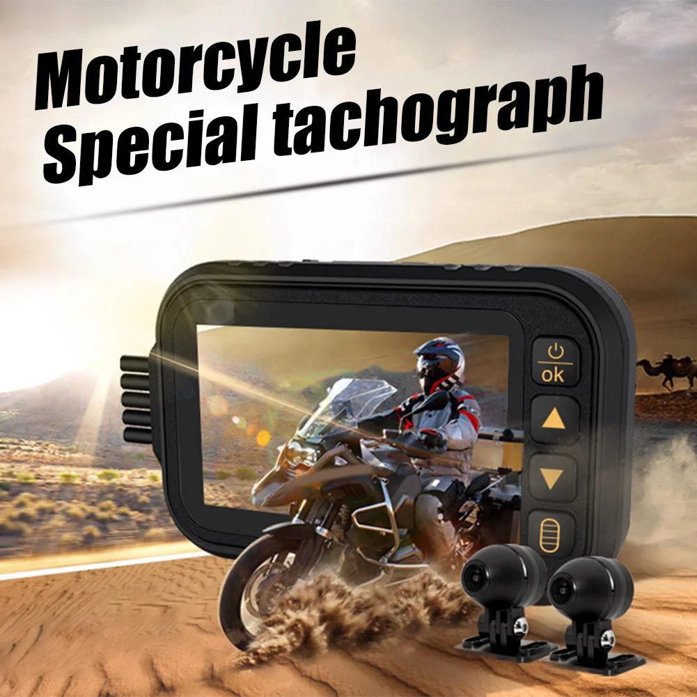 

Wi-Fi, Видеорегистраторы для мотоциклов Водонепроницаемый 1080P спереди + 720P зеркало заднего вида, быстрая камера, G сенсором для парковочной сис...