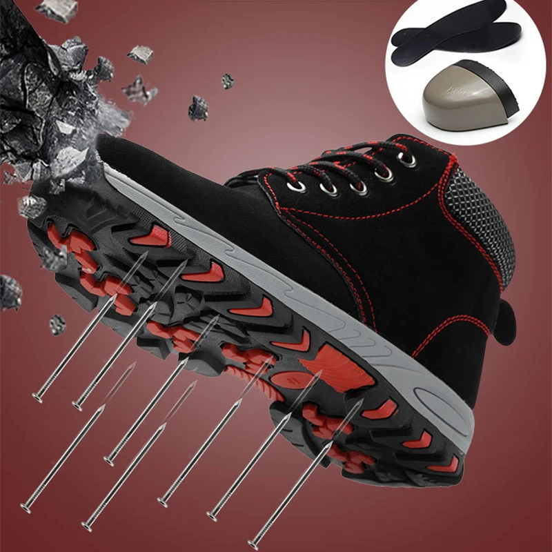 Охотничьи рабочие ботинки для мужчин Противоударная безопасная обувь сварки