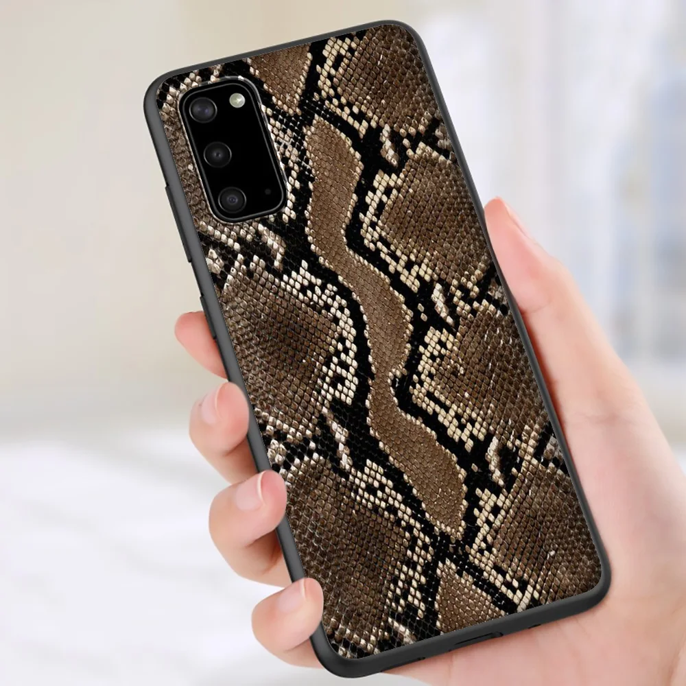 Мягкий чехол Lavaza из змеиной кожи для Samsung Note A3 A5 A6 A7 A8 A9 A10s A20s A30s A40s A50s 10 A70 8 9 J6 Plus |