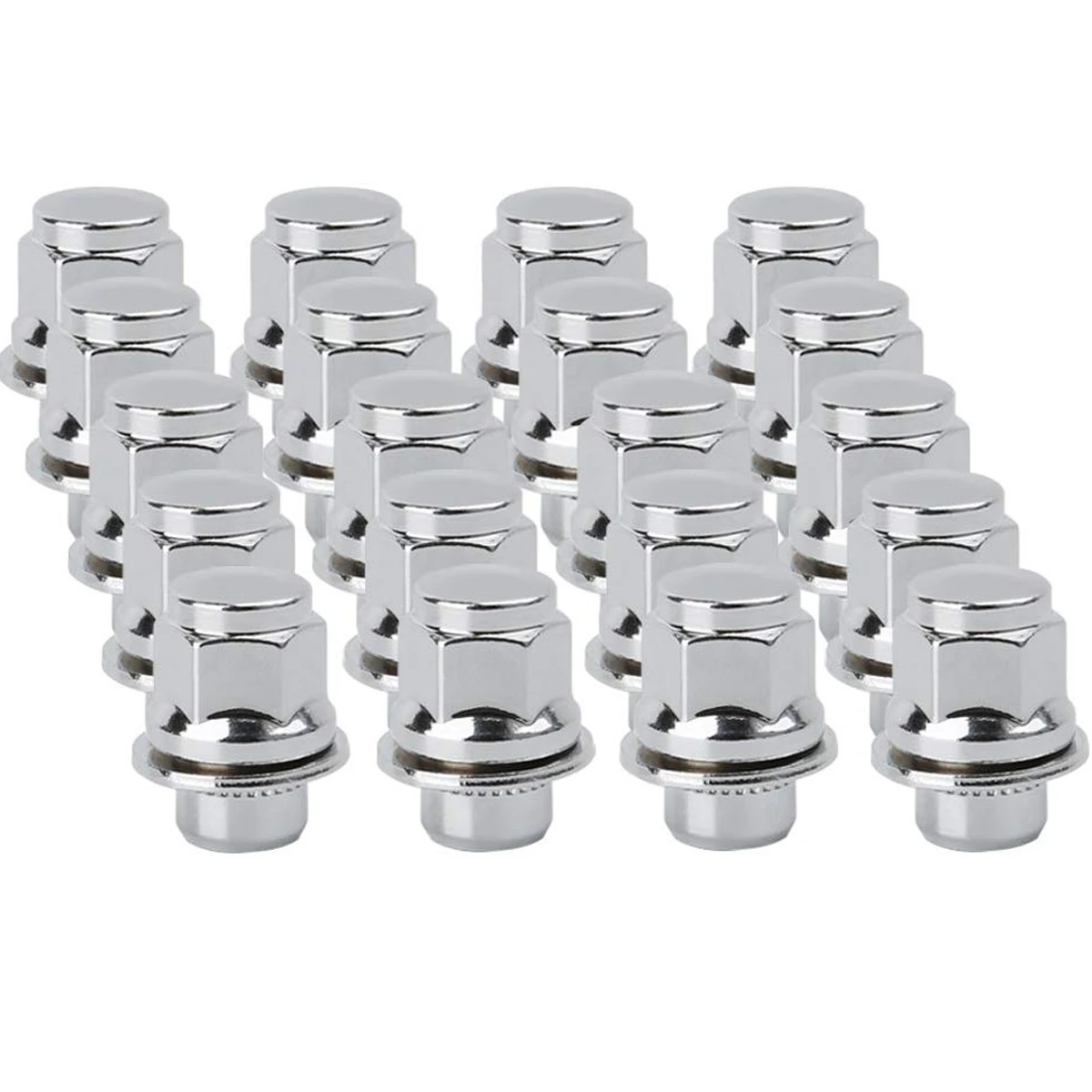 KSP20PC 12x1 5 Thread Pitch шестигранный 13/16 ''(21 мм) хромированные гайки Mag Style OE Lug с