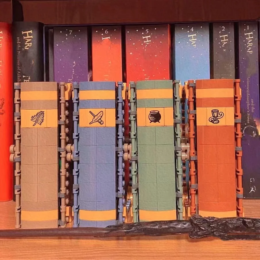 

Новая серия фильмов книга волшебного класса Модель момента строительные блоки кирпичи 76382 76383 76384 76385 детские развивающие игрушки набор для ...