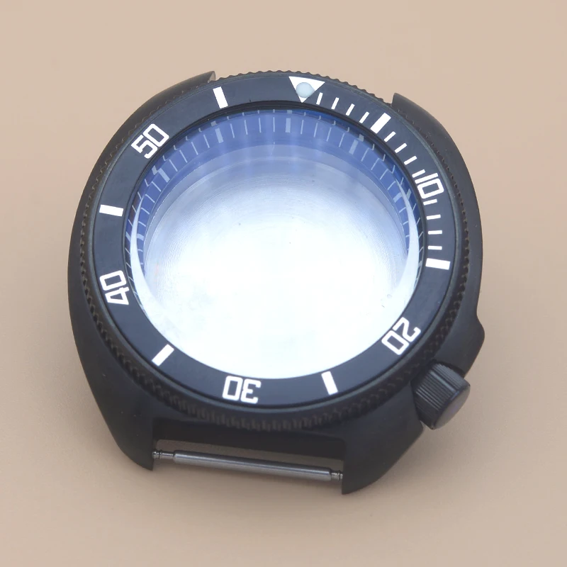 

Black Polished Watch Case Seiko Turtle Abalone case SRPD Case Replace fit for 4R35 4R36 NH35 NH36 Movement Seiko diving case