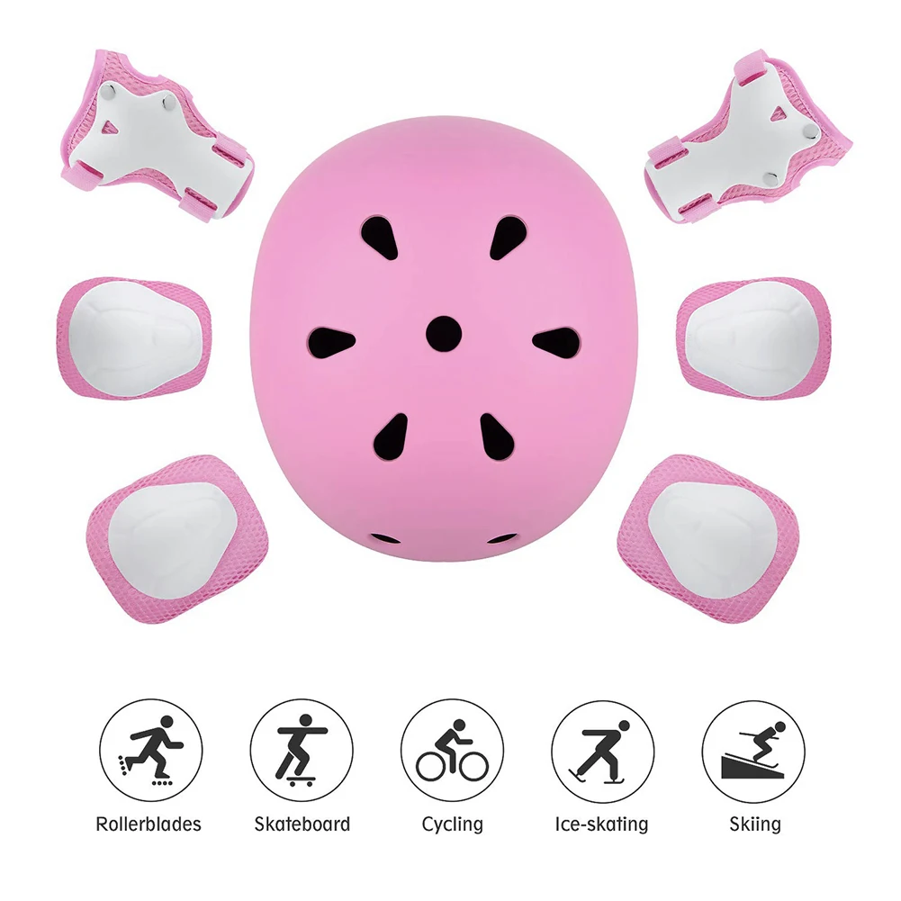 7 шт./компл. Велоспорт для катания на роликовых коньках защитный Шестерни колодки