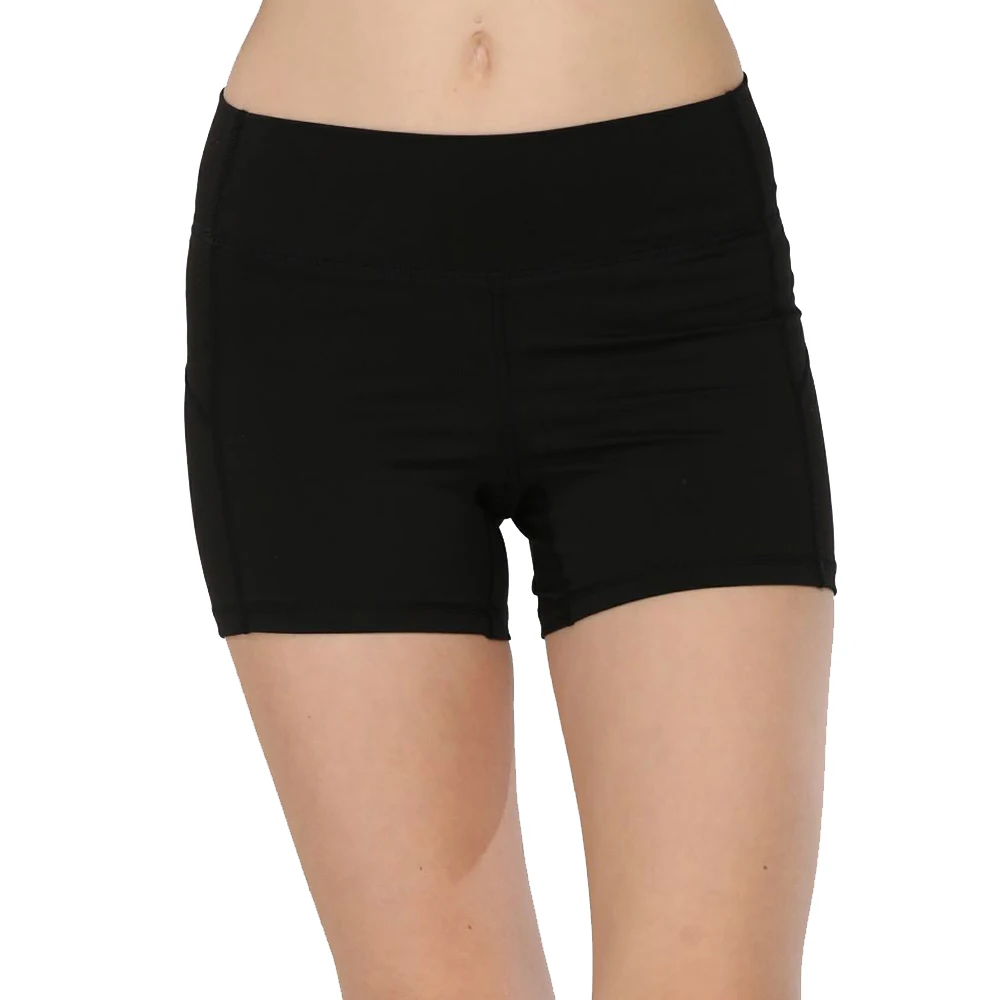 Женские спортивные шорты леггинсы с высокой талией эластичные короткие брюки