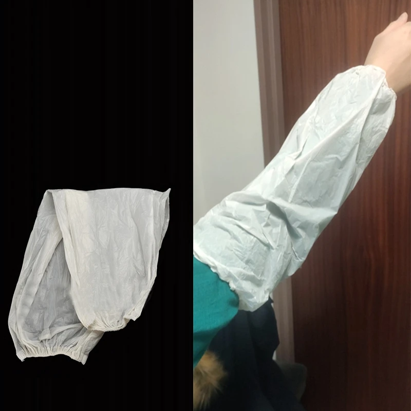 

30 Pairs Waterproof and Oil-Proof Disposable Arm Sleeves Elastic Bands Household Cleaning Supplies Long Sleeve Sleeves