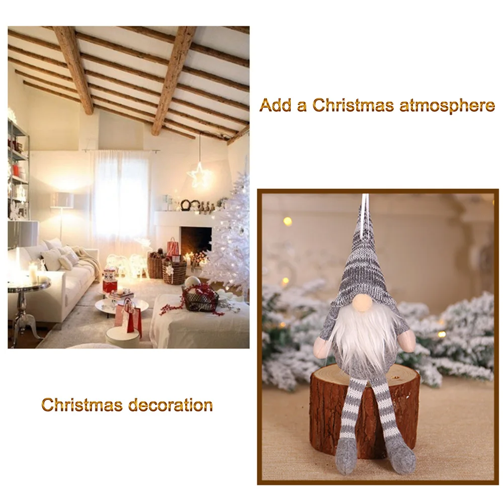 Счастливого Рождества длинные ноги шведский Санта гном плюшевые куклы украшения