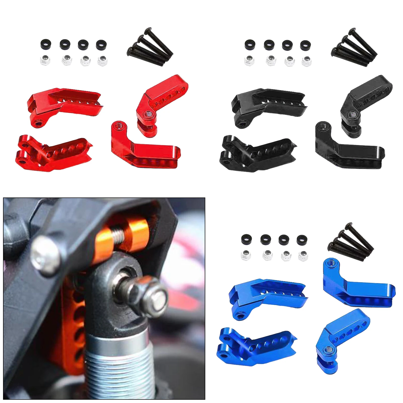 

Metal Front/Rear Damper Mount for RC Car Truck Off Road Car Crawler Vehicle Racing Car Spare Parts Accessories