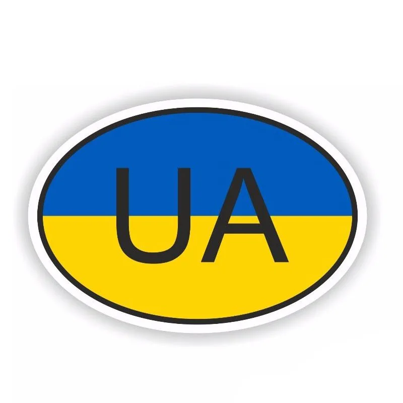 

Interesting Ukraine Country Code Accessories Car Sticker Cover Scratches Waterproof Decal PVC 13cm X 10cm