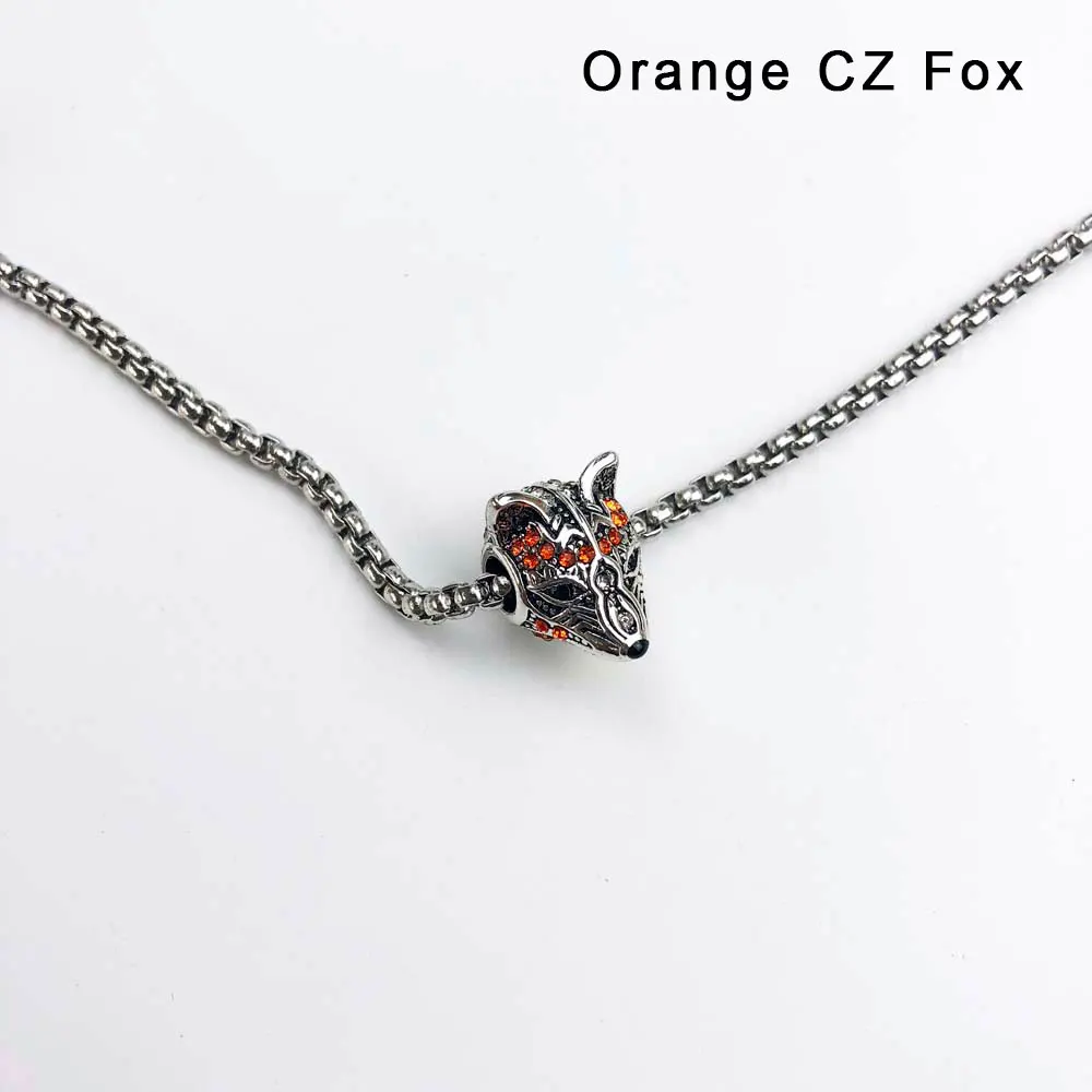 Charm Beads Tortoise Beetle Fox Owl Snake Dragonfly Eagle Scorpion 925 Sterling Silver Bracelet Necklace Jewelry Accessories | Украшения и