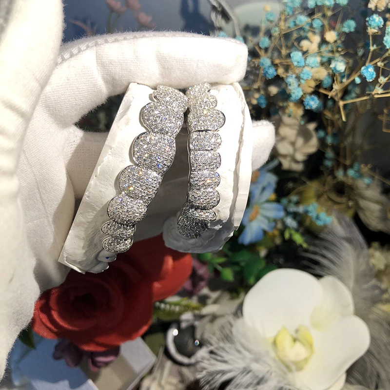 Хип-хоп Муассанит Зубные коронки верхняя и нижняя части панковские колпачки для