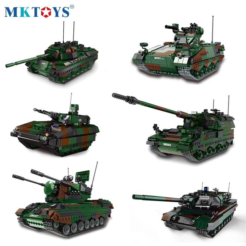 MKTOYS WW2 военный немецкий танк строительные блоки MOC технические Panzerhaubitze 2000