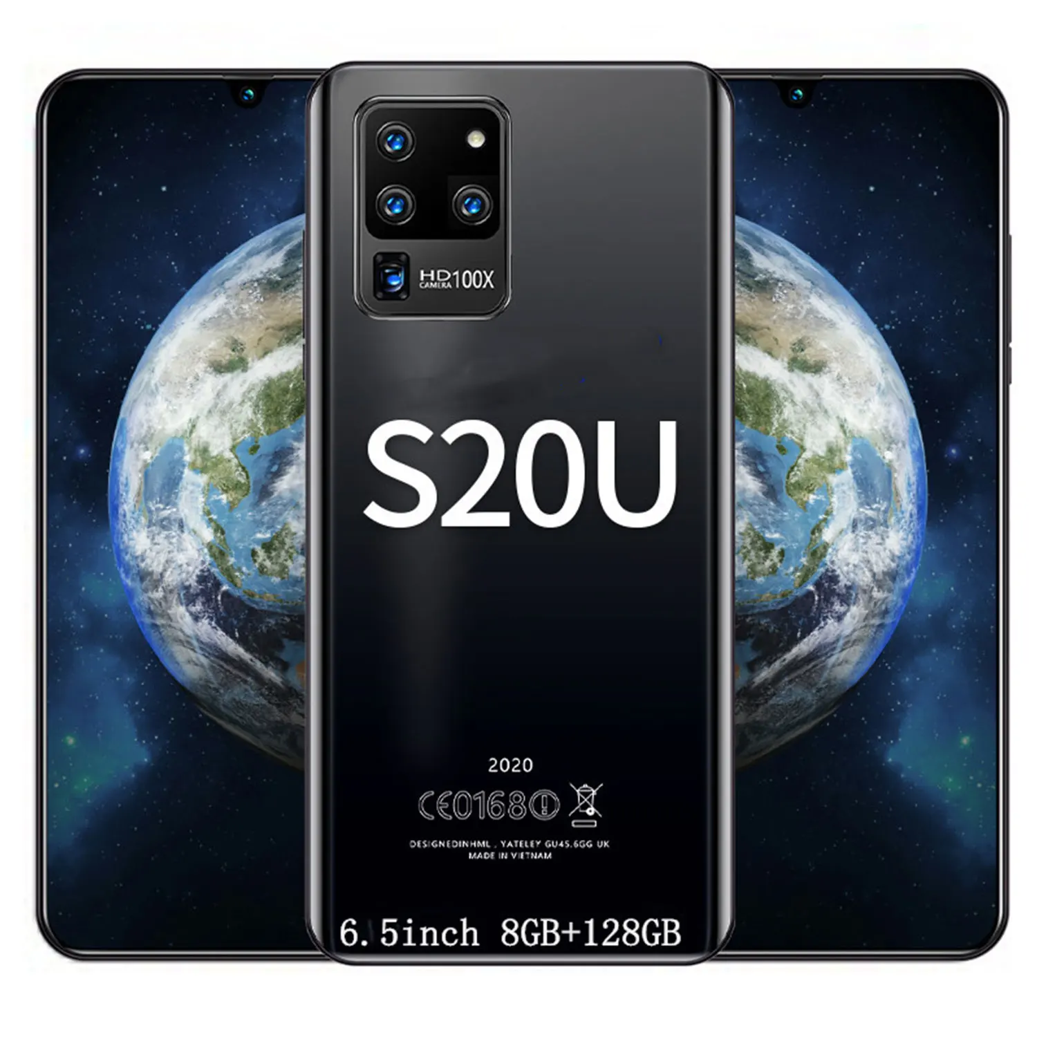

2021Global Newest S20U Smartphone 5G 6.5 inch HD LTE AndroidMTK6889 10-Core Processor 8GB+256GB 4800mAh Battery Mobile Phone
