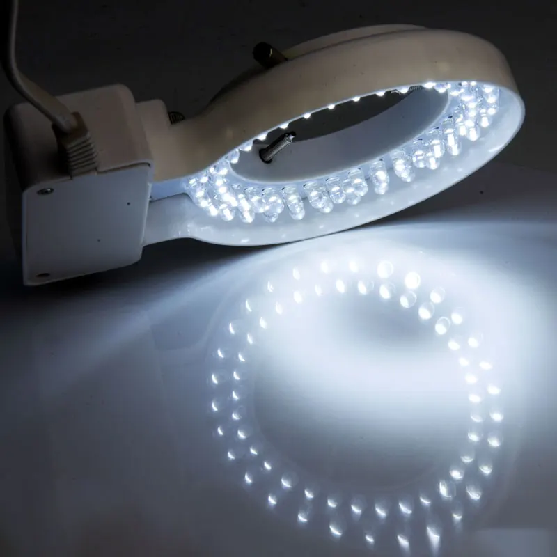 Белый кольцевой светильник для микроскопа с внутренним диаметром 70 мм и 64