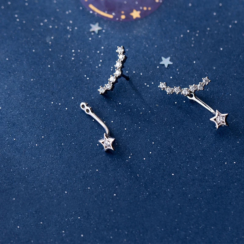 Женские серьги серебристого цвета Trusta серьги-гвоздики из стерлингового серебра