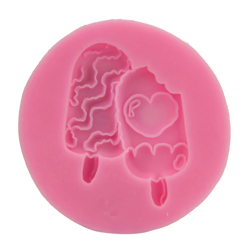 

Ice Cream Mold Non-Stick Reusable DIY Popsicle Mold Silicone Mold Fondant Mold Dessert Ice Cream Mold with Popsicle Stick