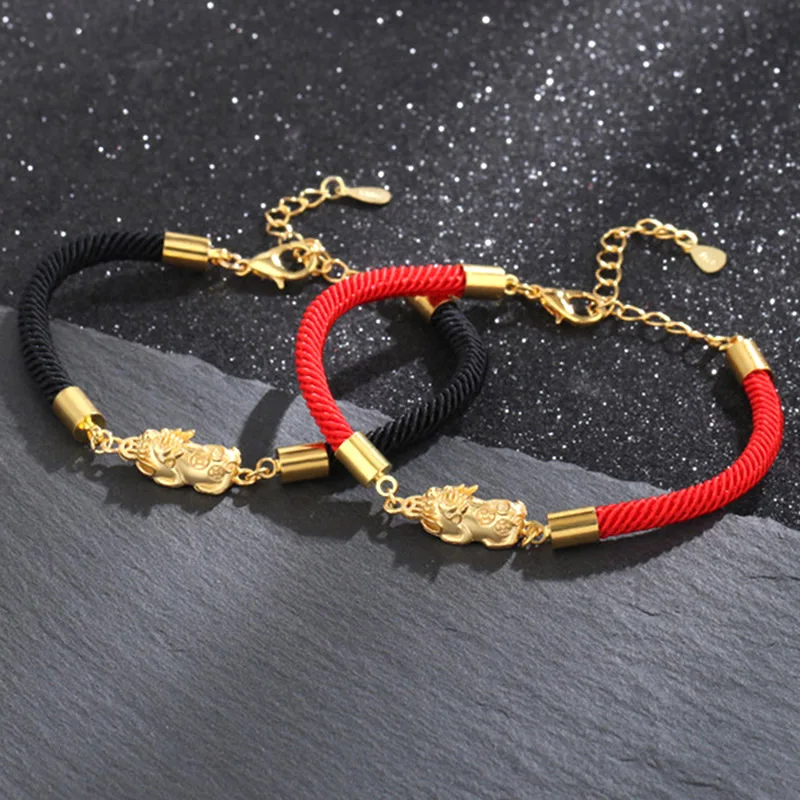 Плетеный веревочный браслет в винтажном китайском стиле с изображением храбрых