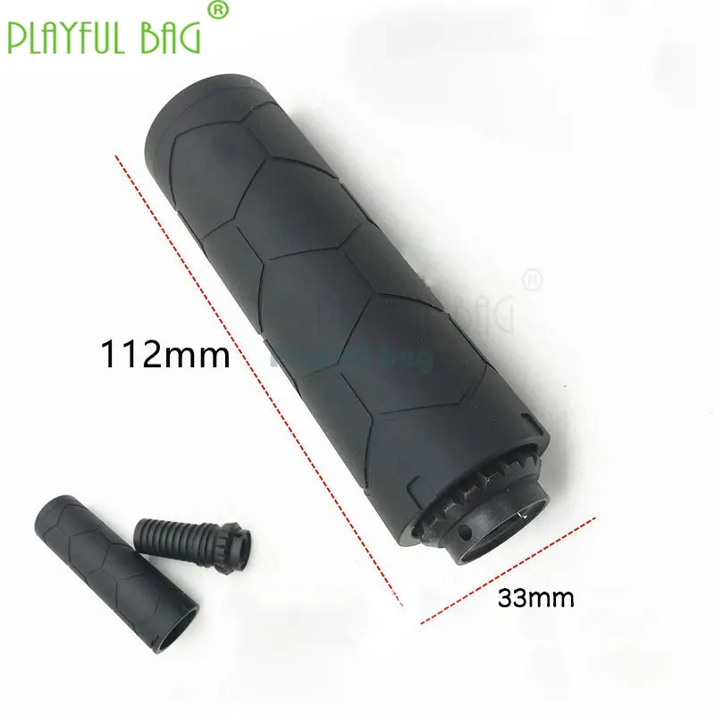

PB Playful bag Outdoor sports fun toy honeycomb tube 14mm thread reverse tooth built-in fire cap gel blaster accessories md45