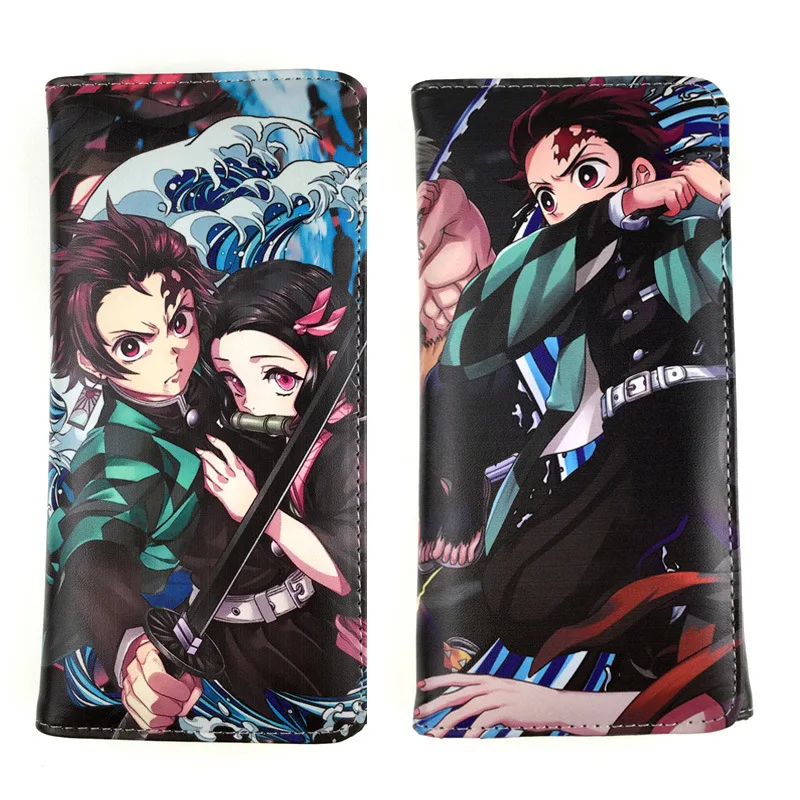 Демон Slayer: Kimetsu no Yaiba Длинный кошелек из искусственной кожи для денег держатель