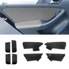 Для VW Jetta MK6 2012 2013 2014 кожаный подлокотник из микрофибры для внутренней двери автомобиля защитная отделка