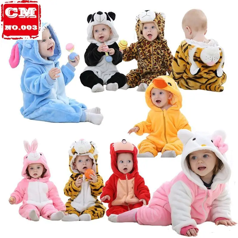 

Baby costume animal rompers unisex pajamas baby boys girls clothes panda cute newborn Jumpsuit