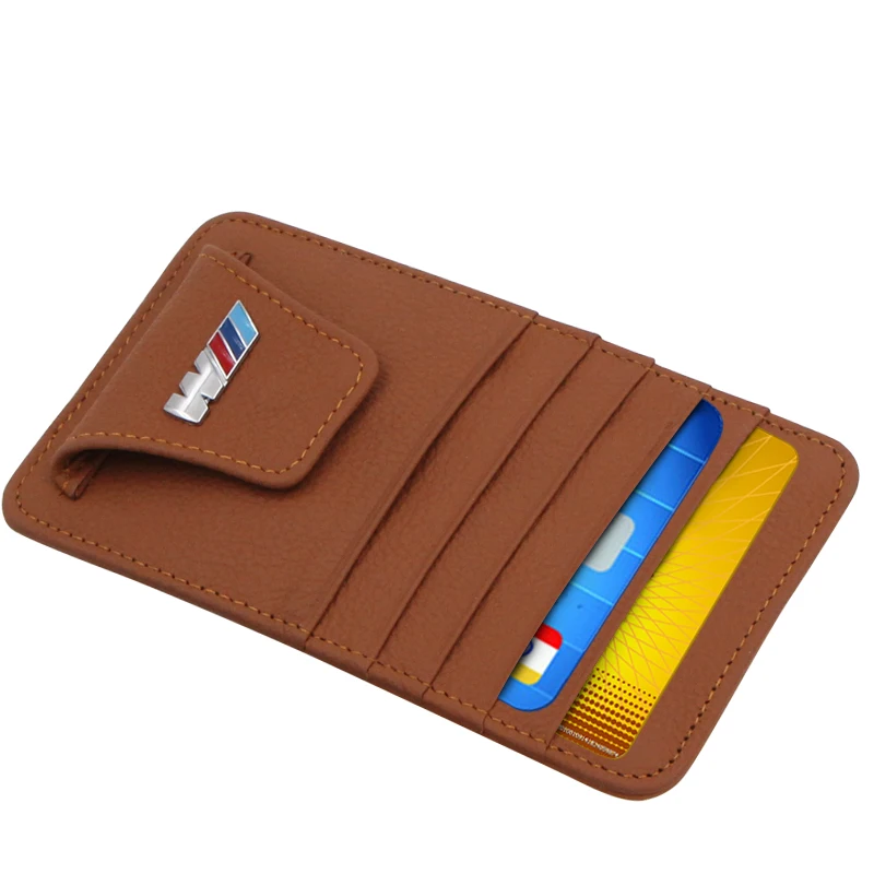 1 шт. Автомобильный держатель для визитных карточек солнцезащитный зажим