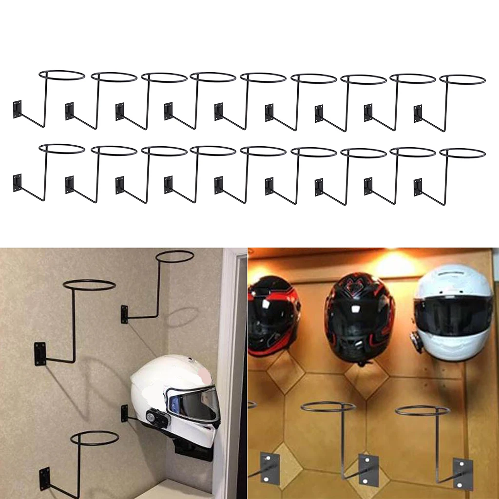 

18pcs Aluminum Helmet Rack Holder Helmet Hanger Hat Rack Store Display Tool